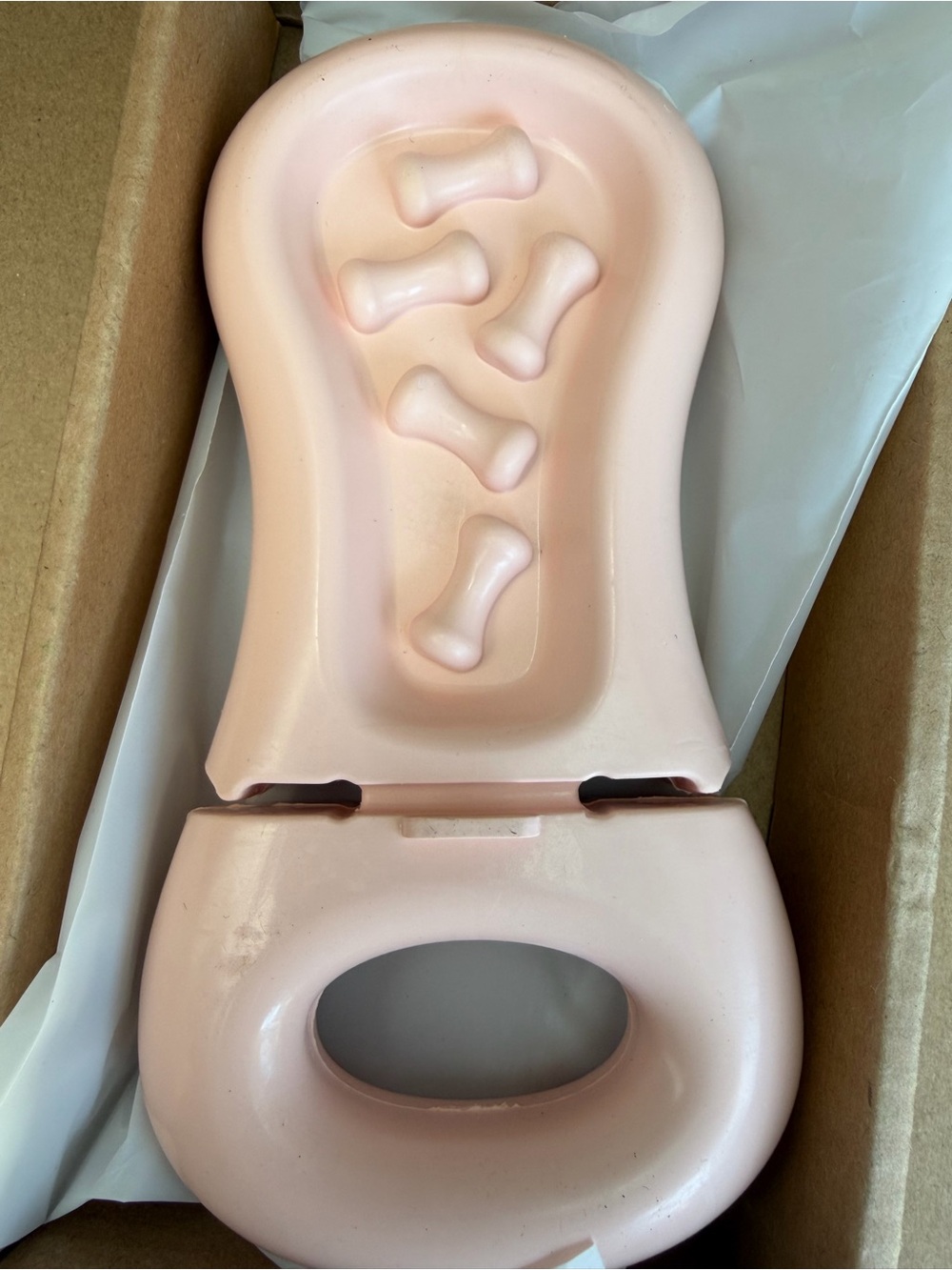 Dog Paw & Coat Massager Brush - Blush Pink